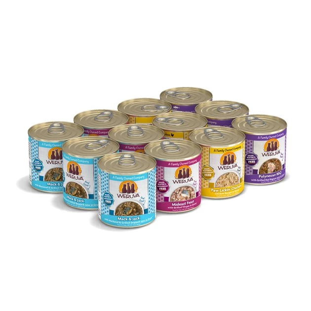 Weruva The 10 Ounce Pounce Variety Pack Grain-Free Canned Cat Food