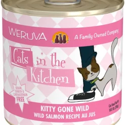 Weruva Cats in the Kitchen Kitty Gone Wild Salmon Au Jus Grain-Free Canned Cat Food