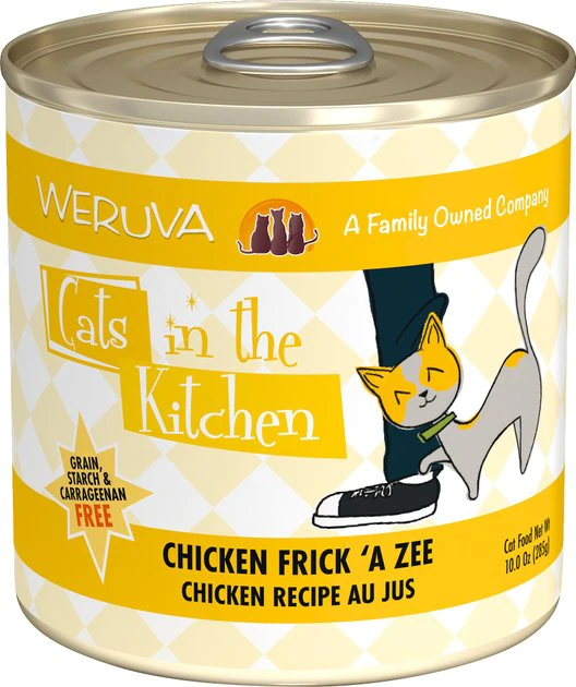 Weruva Cats in the Kitchen Chicken Frick 'A Zee Chicken Recipe Au Jus Grain-Free Canned Cat Food