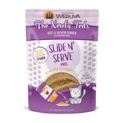 Weruva Slide N' Serve The Newly Feds Beef & Salmon Dinner Pate Grain-Free Cat Food Pouches