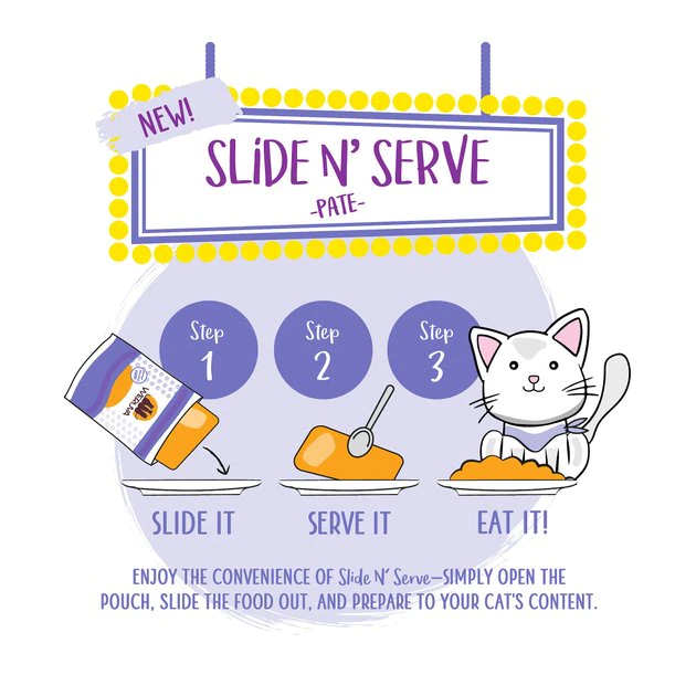 Weruva Slide N' Serve The Showcase Chowdown Variety Pack Pate Grain-Free Cat Food Pouches - Image 5