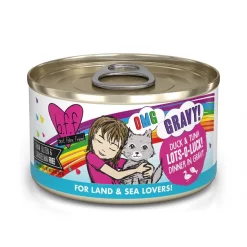 BFF OMG Lots-O-Luck! Duck & Tuna Dinner in Gravy Grain-Free Canned Cat Food
