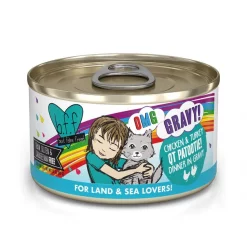 BFF OMG QT Patootie! Chicken & Turkey Dinner in Gravy Grain-Free Canned Cat Food