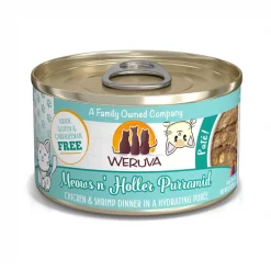 Weruva Classic Cat Meows n' Holler PurrAmid Chicken & Shrimp Pate Canned Cat Food