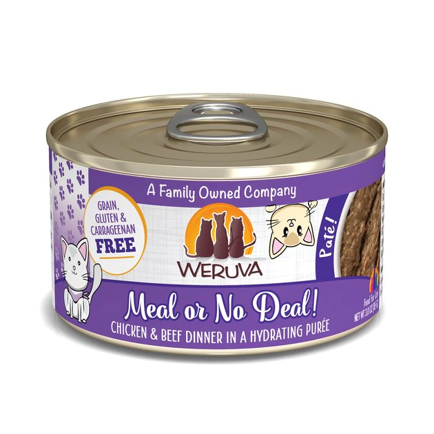 Weruva Classic Cat Meal or No Deal Chicken & Beef Pate Canned Cat Food