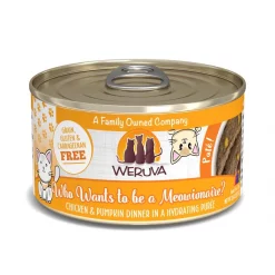 Weruva Classic Cat Who Want To Be A Meowinaire Chicken & Pumpkin Pate Canned Cat Food