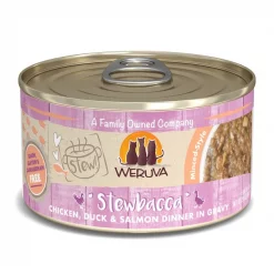 Weruva Classic Cat Stewbacca Chicken, Duck & Salmon in Gravy Stew Canned Cat Food