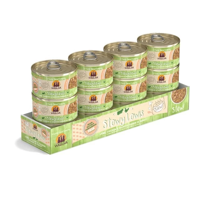 Weruva Classic Cat Stewy Lewis Lamb, Chicken & Salmon in Gravy Stew Canned Cat Food - Image 5