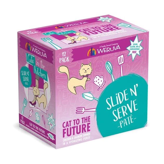 Weruva Cats in the Kitchen Cat to The Future with Chicken & Salmon Grain-Free Cat Food Pouches - Image 3