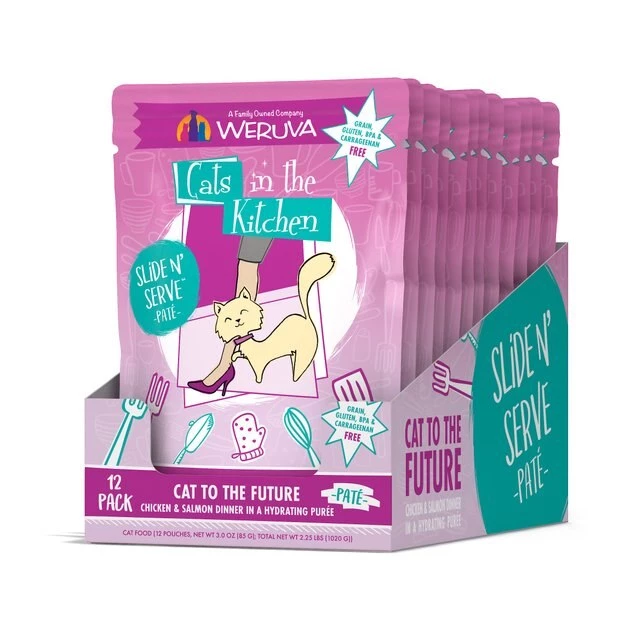 Weruva Cats in the Kitchen Cat to The Future with Chicken & Salmon Grain-Free Cat Food Pouches - Image 6