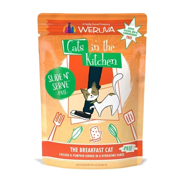 Weruva Cats in the Kitchen The Breakfast Cat with Chicken & Pumpkin Grain-Free Cat Food Pouches