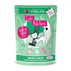 Weruva Cats in the Kitchen Meowiss Bueller with Chicken & Lamb Grain-Free Cat Food Pouches