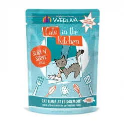 Weruva Cats in the Kitchen Cat Times At Fridgemont with Duck & Tuna Grain-Free Cat Food Pouches
