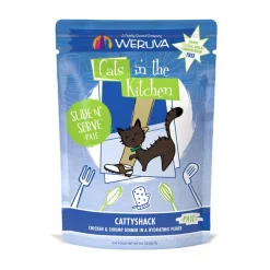 Weruva Cats in the Kitchen Cattyshack with Chicken & Shrimp Pate Grain-Free Cat Food Pouches