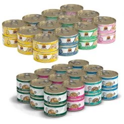 Weruva Paw Lickin' Pals Variety Pack Grain-Free Canned Cat Food, 5.5-oz, case of 24 + Weruva TruLuxe TruSurf Variety Pack Grain-Free Canned Cat Food, 3-oz, case of 24