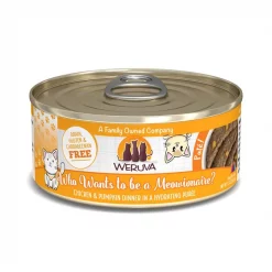 Weruva Classic Cat Paté, Who wants to be a Meowionaire? with Chicken & Pumpkin Wet Cat Food, 5.5-oz, 8 pack