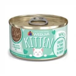 Weruva Kitten, Chicken & Tuna Formula in Gravy Wet Cat Food, 3-oz, 12 pack