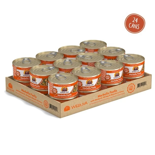 Weruva Marbella Paella with Mackerel, Shrimp & Mussels Grain-Free Canned Cat Food - Image 2
