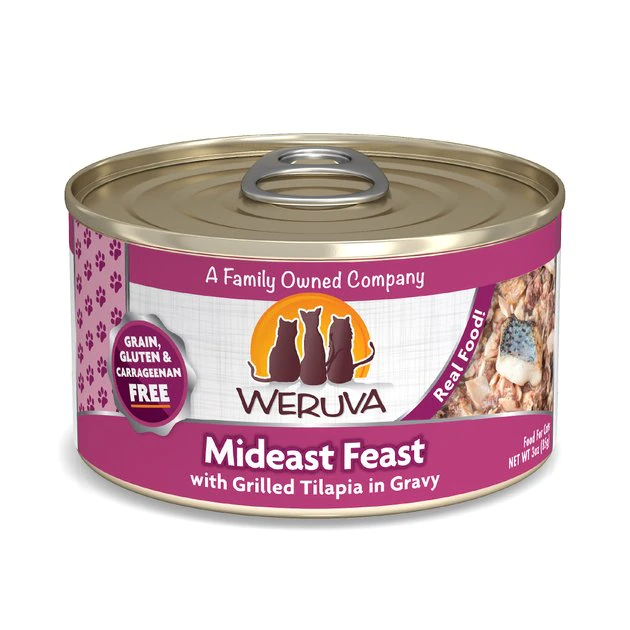 Weruva Mideast Feast with Grilled Tilapia in Gravy Grain-Free Canned Cat Food