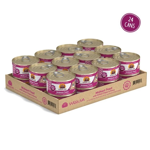 Weruva Mideast Feast with Grilled Tilapia in Gravy Grain-Free Canned Cat Food - Image 2