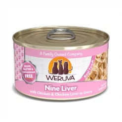 Weruva Nine Liver with Chicken & Chicken Liver in Gravy Grain-Free Canned Cat Food