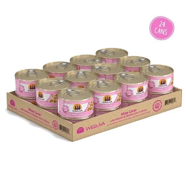 Weruva Nine Liver with Chicken & Chicken Liver in Gravy Grain-Free Canned Cat Food - Image 2