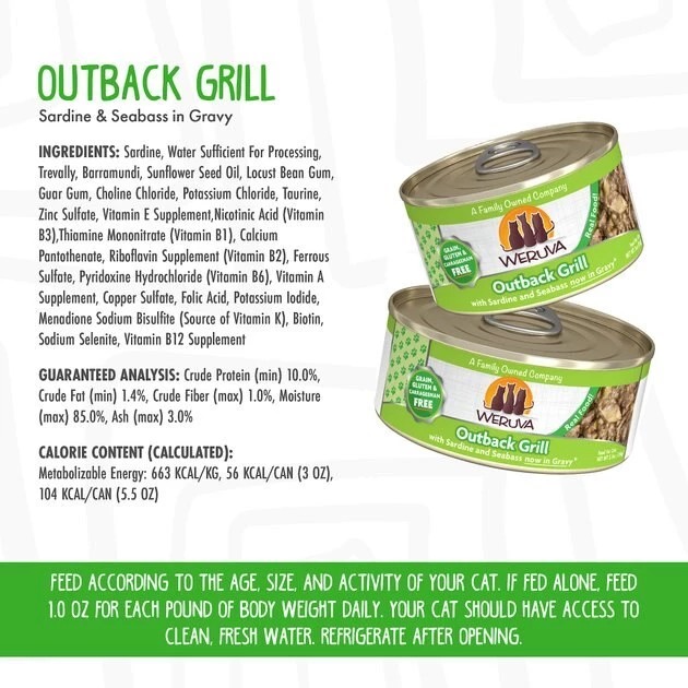 Weruva Outback Grill with Trevally & Barramundi Grain-Free Canned Cat Food - Image 7