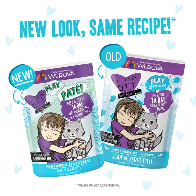 Weruva Best Feline Friend Paté Lovers, Aw Yeah! Paté Jamboree! Variety Pack Grain-Free Wet Cat Food, 2.8-oz pouch, case of 12 - Image 9