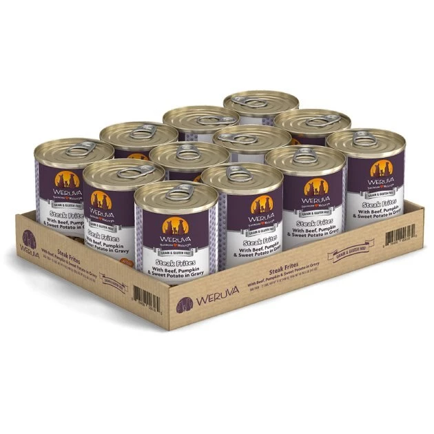 Weruva Steak Frites with Beef, Pumpkin & Sweet Potatoes in Gravy Grain-Free Canned Dog Food - Image 2