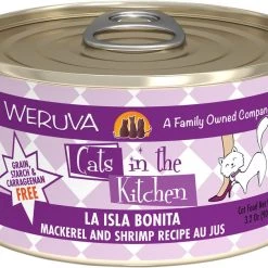 Weruva Cats in the Kitchen La Isla Bonita Mackerel & Shrimp Au Jus Grain-Free Canned Cat Food