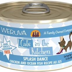 Weruva Cats in the Kitchen Splash Dance Chicken & Ocean Fish Au Jus Grain-Free Canned Cat Food