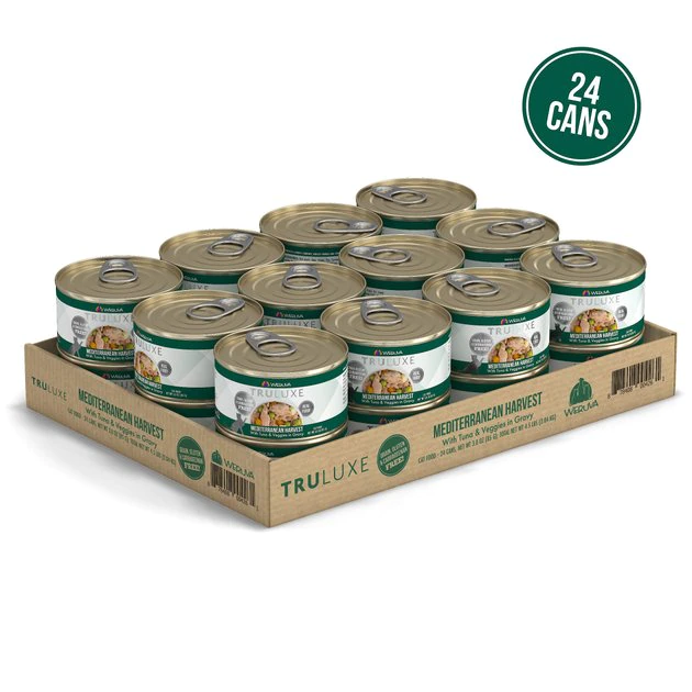 Weruva Truluxe Mediterranean Harvest with Tuna & Veggies in Gravy Grain-Free Canned Cat Food - Image 2