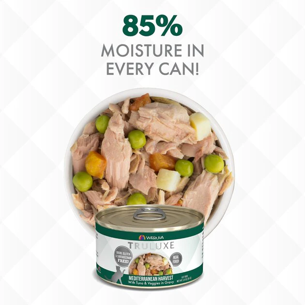 Weruva Truluxe Mediterranean Harvest with Tuna & Veggies in Gravy Grain-Free Canned Cat Food - Image 4