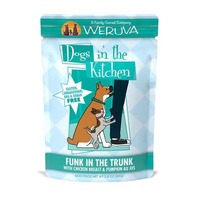Weruva Dogs in the Kitchen Funk in the Trunk with Chicken Breast & Pumpkin Au Jus Grain-Free Dog Food Pouches