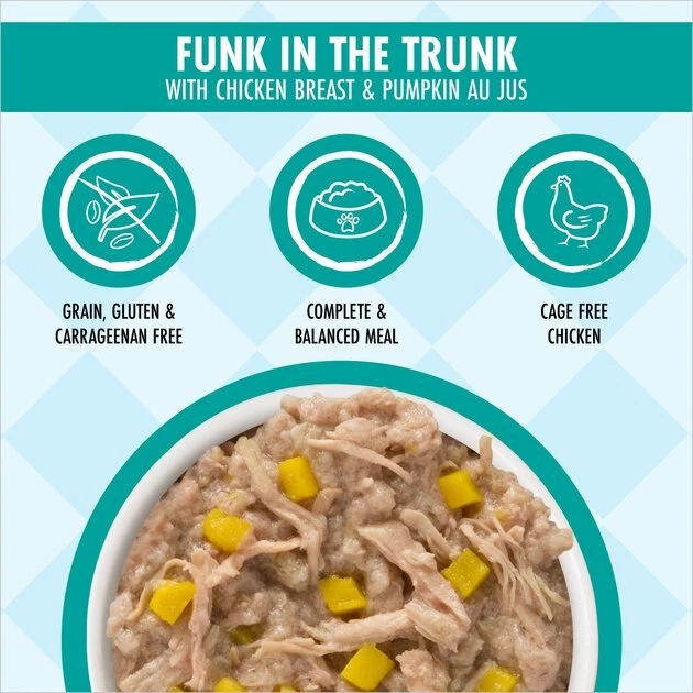Weruva Dogs in the Kitchen Funk in the Trunk with Chicken Breast & Pumpkin Au Jus Grain-Free Dog Food Pouches - Image 4