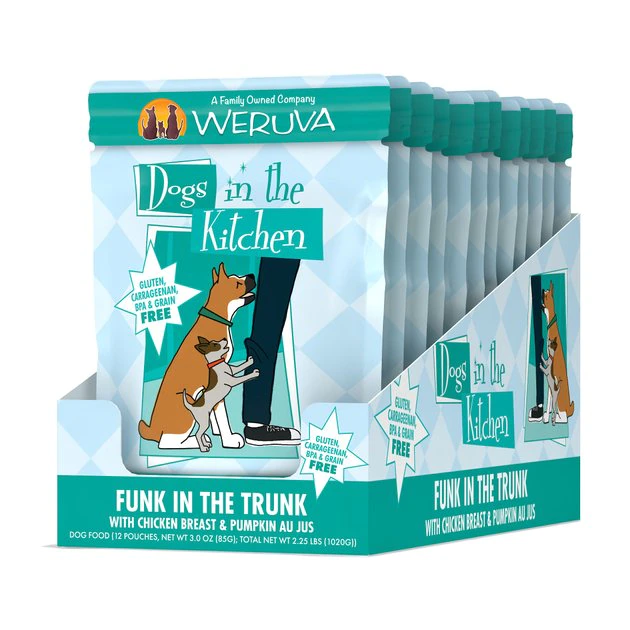 Weruva Dogs in the Kitchen Funk in the Trunk with Chicken Breast & Pumpkin Au Jus Grain-Free Dog Food Pouches - Image 5