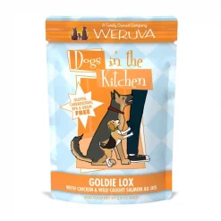 Weruva Dogs in the Kitchen Goldie Lox with Chicken & Wild Caught Salmon Au Jus Grain-Free Dog Food Pouches
