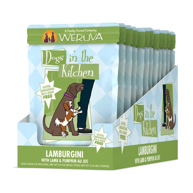 Weruva Dogs in the Kitchen Lamburgini with Lamb & Pumpkin Au Jus Grain-Free Dog Food Pouches - Image 5