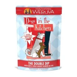Weruva Dogs in the Kitchen The Double Dip with Beef & Wild Caught Salmon Au Jus Grain-Free Dog Food Pouches