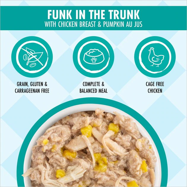 Weruva Dogs in the Kitchen Funk in the Trunk with Chicken Breast & Pumpkin Au Jus Grain-Free Canned Dog Food - Image 3