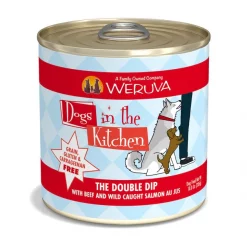 Weruva Dogs in the Kitchen The Double Dip with Beef & Wild Caught Salmon Au Jus Grain-Free Canned Dog Food