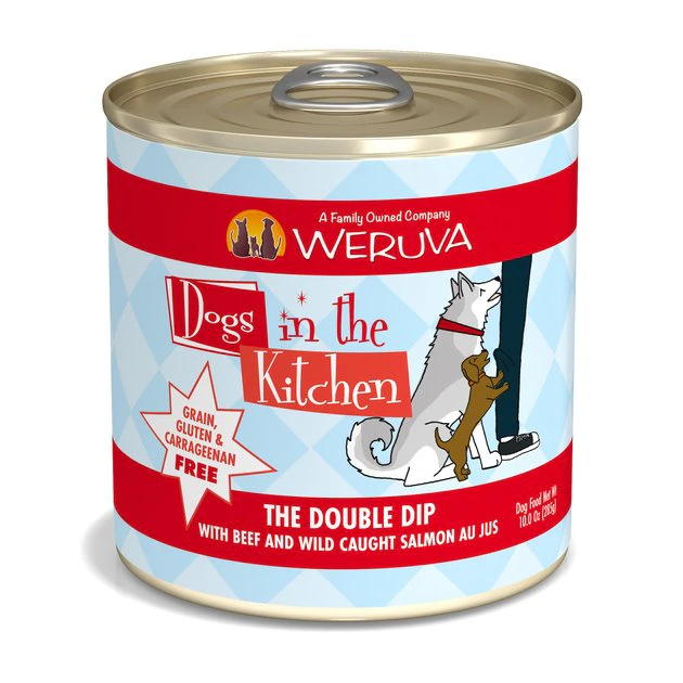 Weruva Dogs in the Kitchen The Double Dip with Beef & Wild Caught Salmon Au Jus Grain-Free Canned Dog Food